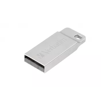 USB flash drive VERBATIM Metal Executive 16 GB, USB 2.0 Type-A, silver, capless