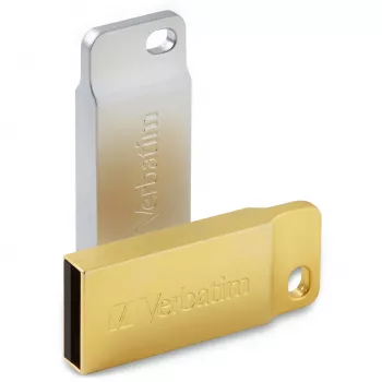 Verbatim Metal Executive - USB Drive 32 GB - Silver, 32 GB, USB Type-A, 2.0, Capless, 3.6 g, Silver