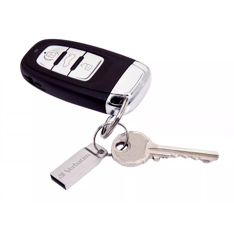 Verbatim Metal Executive - USB Drive 64 GB - Silver, 64 GB, USB Type-A, 2.0, Capless, 3.6 g, Silver