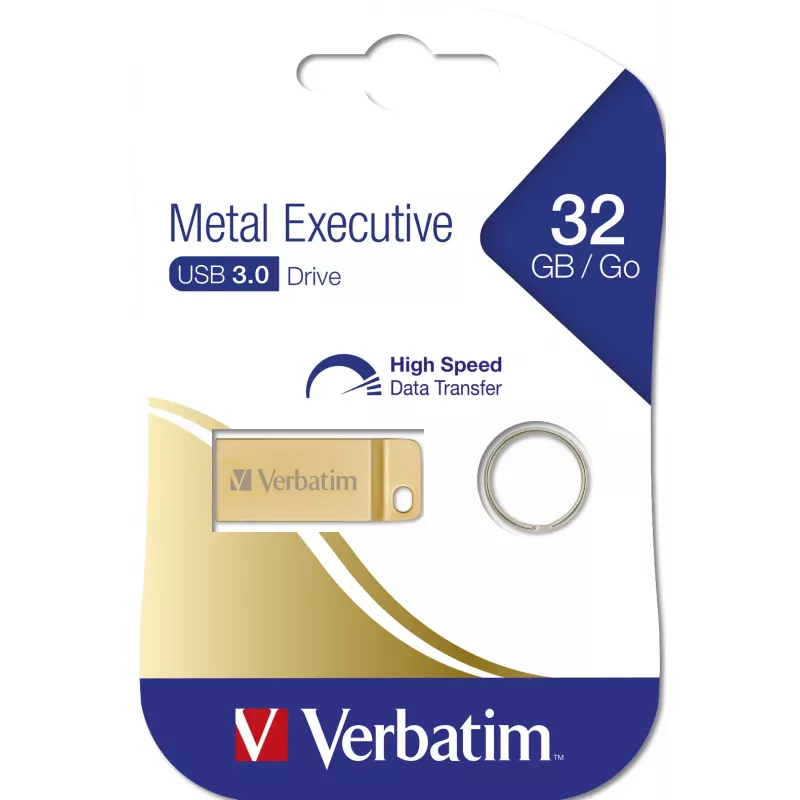 USB Flash Drive Verbatim 32GB USB Type-A 3.2 Gen 1 Metal Executive
