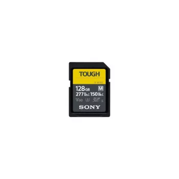 SDXC memory card Sony SF-M128T 128 GB UHS-II U3 V30 Class 10 — 277/150 MB/s, shockproof, waterproof