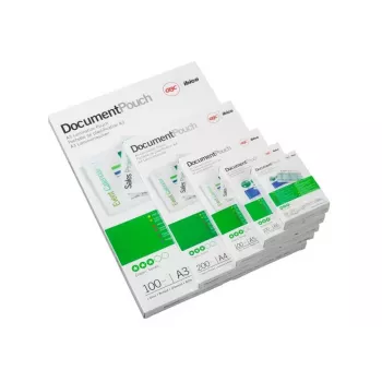 GBC Lamination Pouch 54x86mm 250 Micron, Glossy, White, Polyethylene, 54x86, 0.5 mm, 54 mm