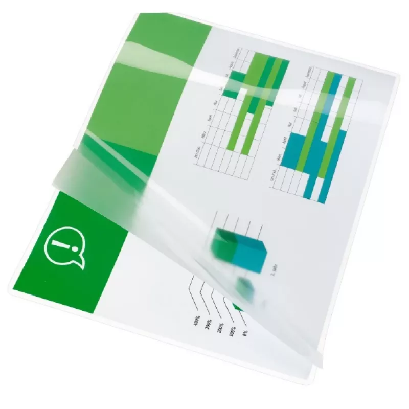 GBC Lamination Pouch A6 125 Micron, Glossy, Transparent, A6, 216 mm, 303 mm, 0.125 mm