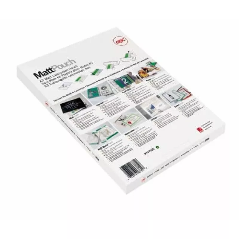 GBC Matt Laminating Pouches A4 2x75 Micron 100 pcs