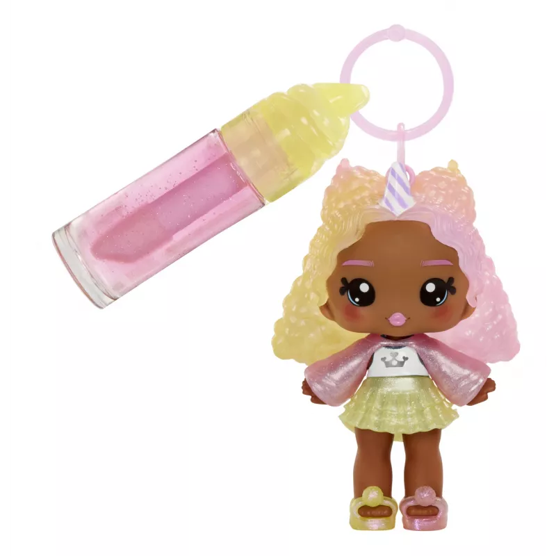 MGA Entertainment Yummiland Lip Gloss Doll Series 2- Cotton Candy (Nia Candy Fluff)