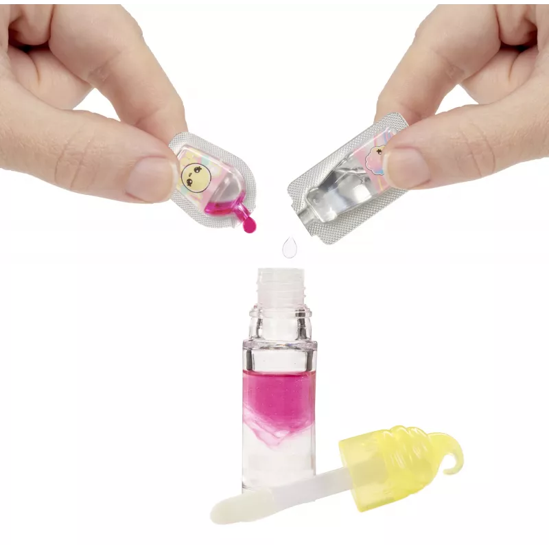 MGA Entertainment Yummiland Lip Gloss Doll Series 2- Cotton Candy (Nia Candy Fluff)