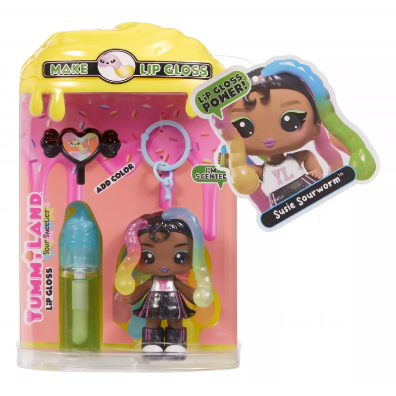 MGA Entertainment Yummiland Lip Gloss Doll Sour Sweeties - Sasha Sourworms