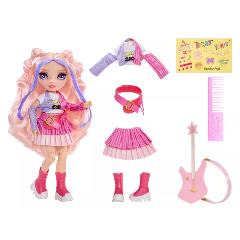 Rainbow High Jr High Rockband Fashion Dolls - Bella, Fashion doll, Female, 4 yr(s), Boy/Girl, Multicolour