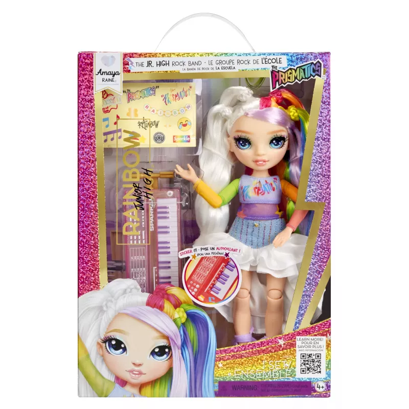 Rainbow High Jr High Rockband Fashion Dolls -Amaya, Fashion doll, Female, 4 yr(s), Boy/Girl, Multicolour