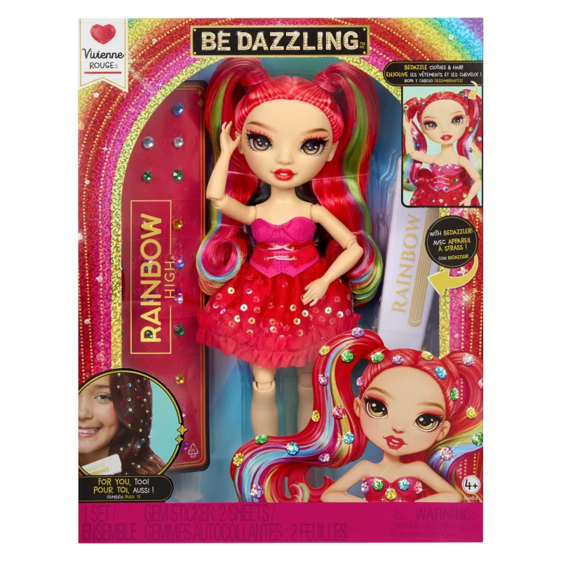 Rainbow High Be Dazzling Fashion Dolls- Vivienne Rouge (Red)
