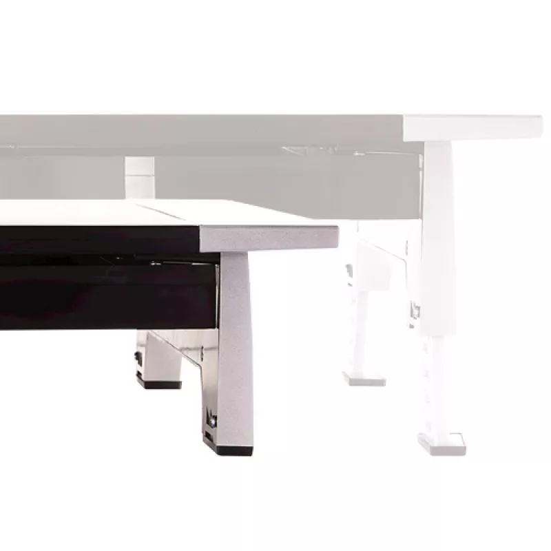 Fellowes Computer Monitor Stand with 5 Height Adjustments - Office Suites Monitor Riser with Storage Tray - Ergonomic Adjustable Monitor Stand for Computers - Max Weight 36KG/Max Size 28 inch - Graphite