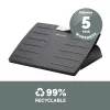 Fellowes Foot Rest Under Desk - Office Suites Under Desk Foot Rest Ergonomic Foot Rest with 3 Height Adjustable Positions & Antibacterial Technology - Foot Rest Stool for Office & Home - Black