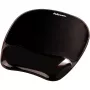 Mouse pad Fellowes Crystals Gel with gel wrist rest, black, 202×230 mm, 340 g