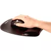 Mouse pad Fellowes Crystals Gel with gel wrist rest, black, 202×230 mm, 340 g