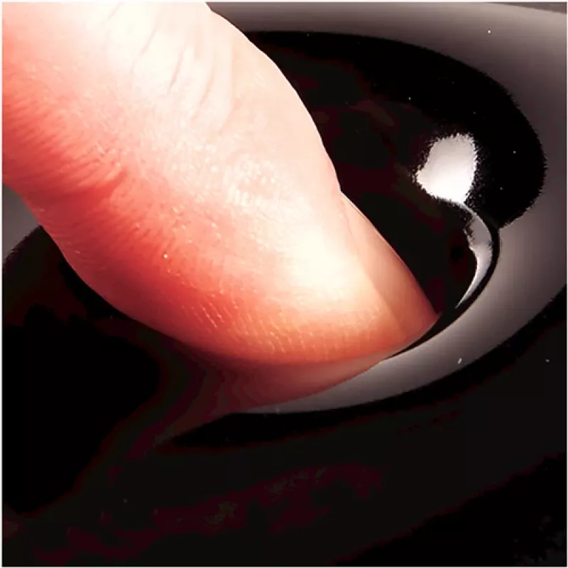 Mouse pad Fellowes Crystals Gel with gel wrist rest, black, 202×230 mm, 340 g