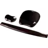 Mouse pad Fellowes Crystals Gel with gel wrist rest, black, 202×230 mm, 340 g