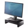 Fellowes Computer Monitor Stand with 3 Height Adjustments - Designer Suites Monitor Riser with Storage Tray - Ergonomic Adjustable Monitor Stand for Computers - Max Weight 18KG/Max Size 21 inch - Black/Pearl