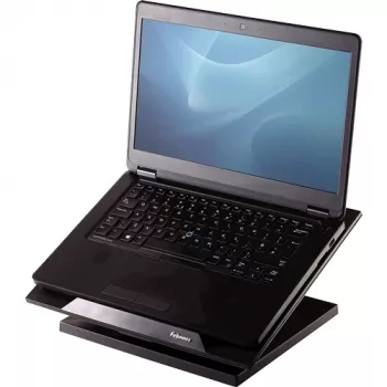 Fellowes Designer Suites Laptop Riser, Laptop stand, Black, Plastic, 43.2 cm (17 inch), 11.3 kg, FIRA International, EN ISO 9241-5