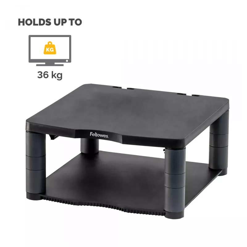 Fellowes Premium Monitor Riser Graphite, Freestanding, 36 kg, 53.3 cm (21 inch), Height adjustment, Graphite