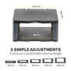 Fellowes Premium Monitor Riser Graphite, Freestanding, 36 kg, 53.3 cm (21 inch), Height adjustment, Graphite