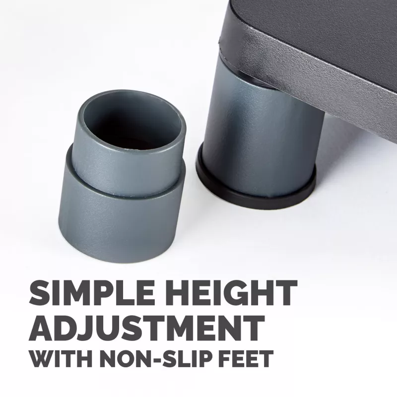 Fellowes Premium Monitor Riser Graphite, Freestanding, 36 kg, 53.3 cm (21 inch), Height adjustment, Graphite