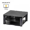 Fellowes Computer Monitor Stand with 3 Height Adjustments - Premium Monitor Riser Plus with Cable Management - Ergonomic Adjustable Monitor Stand for Computers - Max Weight 36KG/Max Size 21 inch - Graphite