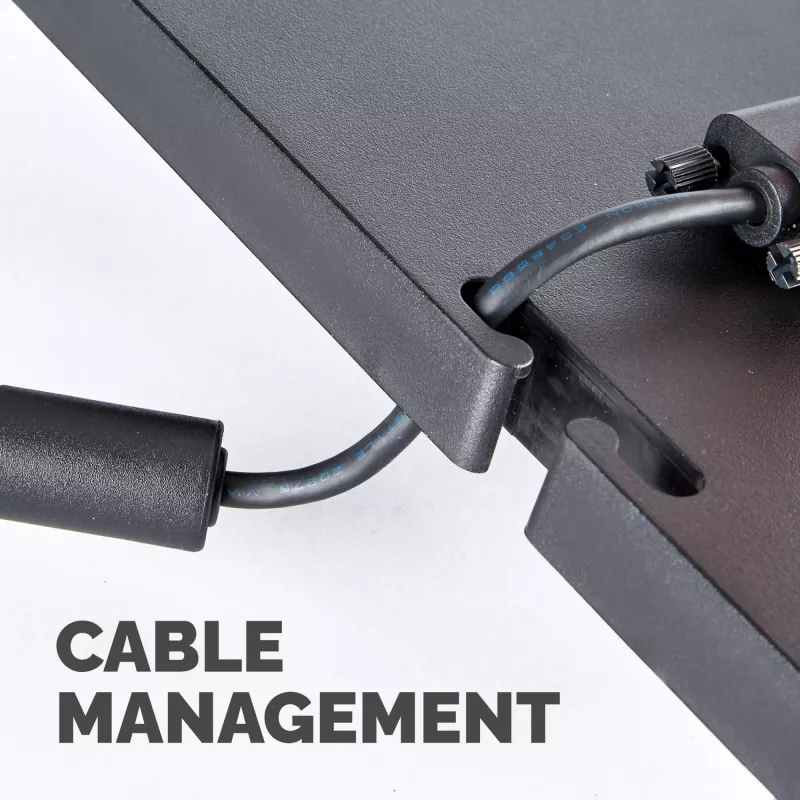 Fellowes Computer Monitor Stand with 3 Height Adjustments - Premium Monitor Riser Plus with Cable Management - Ergonomic Adjustable Monitor Stand for Computers - Max Weight 36KG/Max Size 21 inch - Graphite