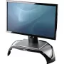 Fellowes Computer Monitor Stand with 3 Height Adjustments - Smart Suites Monitor Riser - Ergonomic Adjustable Monitor Stand for Computers - Max Weight 10KG/Max Size 21 inch - Black