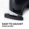 Fellowes Computer Monitor Stand with 3 Height Adjustments - Smart Suites Monitor Riser - Ergonomic Adjustable Monitor Stand for Computers - Max Weight 10KG/Max Size 21 inch - Black
