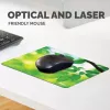Fellowes Earth Series Mousepad Leaves, Green, Image, Plastic, Rubber, Non-slip base