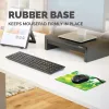 Fellowes Earth Series Mousepad Leaves, Green, Image, Plastic, Rubber, Non-slip base