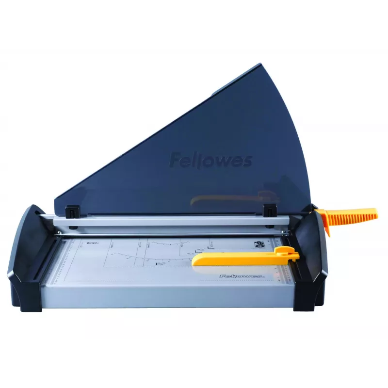 Paper cutter Fellowes Plasma A3/180 — cutting length 46 cm, capacity 40 sheets, graphite/silver/yellow