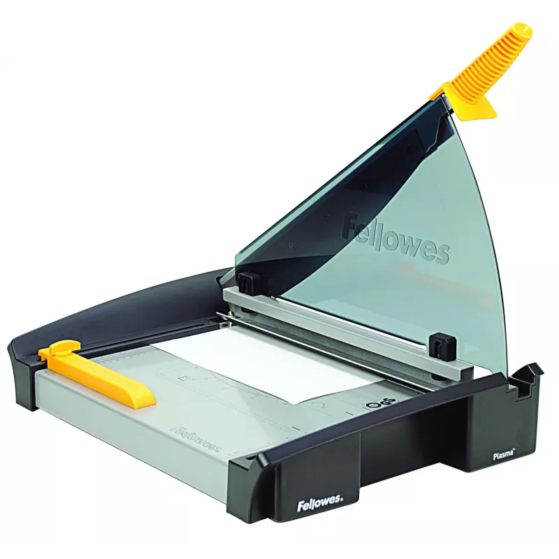 Paper cutter Fellowes Plasma A3/180 — cutting length 46 cm, capacity 40 sheets, graphite/silver/yellow