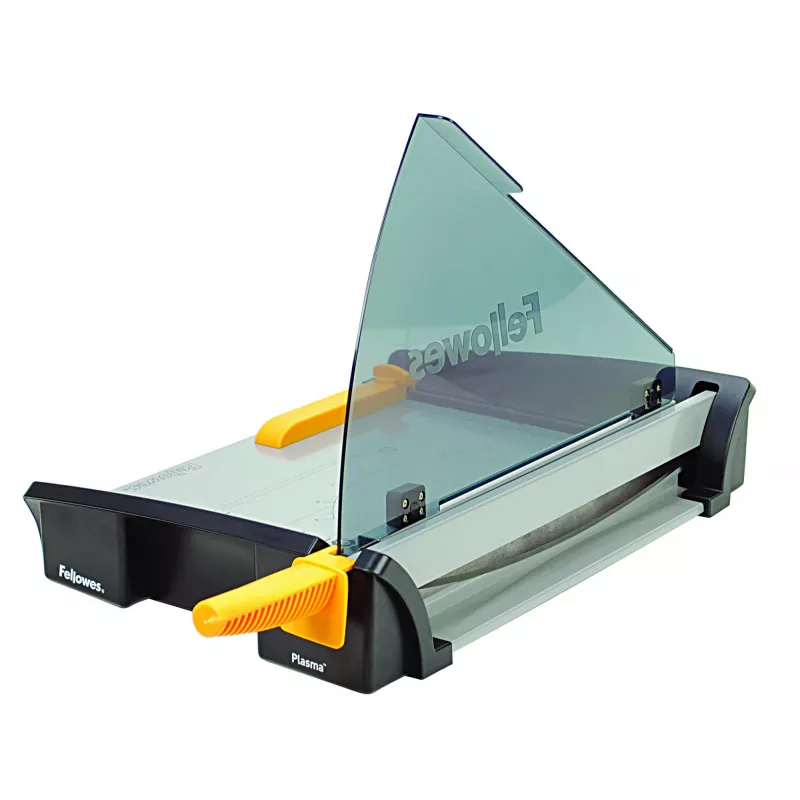 Paper cutter Fellowes Plasma A3/180 — cutting length 46 cm, capacity 40 sheets, graphite/silver/yellow