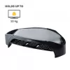 Fellowes Computer Monitor Stand with 3 Height Adjustments - Smart Suites Monitor Riser Plus with Storage Area - Ergonomic Adjustable Monitor Stand for Computers - Max Weight 10KG/Max Size 21 inch - Black