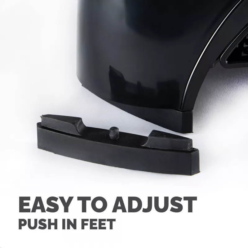 Fellowes Computer Monitor Stand with 3 Height Adjustments - Smart Suites Monitor Riser Plus with Storage Area - Ergonomic Adjustable Monitor Stand for Computers - Max Weight 10KG/Max Size 21 inch - Black
