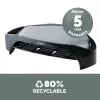 Fellowes Computer Monitor Stand with 3 Height Adjustments - Smart Suites Monitor Riser Plus with Storage Area - Ergonomic Adjustable Monitor Stand for Computers - Max Weight 10KG/Max Size 21 inch - Black