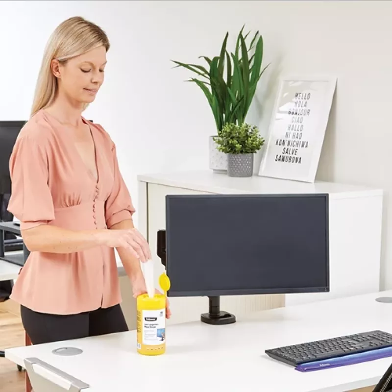 Fellowes 100 Screen Cleaning, Equipment cleansing wet cloths, LCD/TFT/Plasma, Multicolour, 82 mm, 82 mm, 170 mm