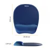 Mouse Pad Fellowes Memory Foam Mouse Pad/Wrist Rest Sapphire