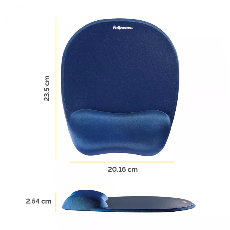 Mouse Pad Fellowes Memory Foam Mouse Pad/Wrist Rest Sapphire