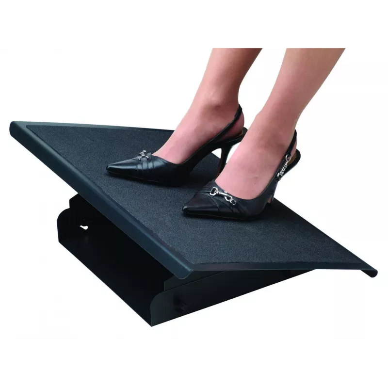 Fellowes Foot Rest Under Desk - Professional Series Under Desk Foot Rest Ergonomic Foot Rest with 3 Height Adjustable Positions & Non-Slip Platform Surface - Foot Rest Stool for Office & Home - Black