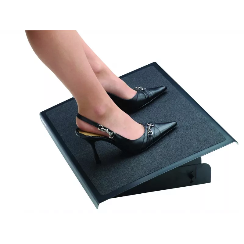 Fellowes Foot Rest Under Desk - Professional Series Under Desk Foot Rest Ergonomic Foot Rest with 3 Height Adjustable Positions & Non-Slip Platform Surface - Foot Rest Stool for Office & Home - Black