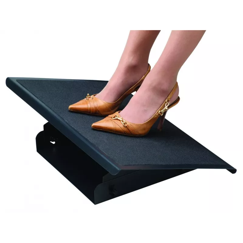 Fellowes Foot Rest Under Desk - Professional Series Under Desk Foot Rest Ergonomic Foot Rest with 3 Height Adjustable Positions & Non-Slip Platform Surface - Foot Rest Stool for Office & Home - Black