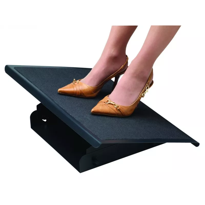 Fellowes Foot Rest Under Desk - Professional Series Under Desk Foot Rest Ergonomic Foot Rest with 3 Height Adjustable Positions & Non-Slip Platform Surface - Foot Rest Stool for Office & Home - Black