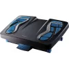 Fellowes Foot Rest Under Desk - Energizer Foot Support Ergonomic Foot Rest with 3 Height Adjustable Positions & Massage Textured Surface - Foot Rest Stool for Office & Home - Charcoal