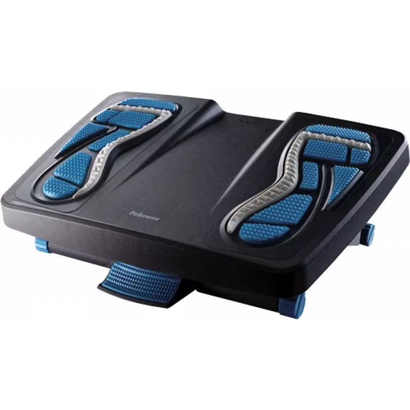 Fellowes Foot Rest Under Desk - Energizer Foot Support Ergonomic Foot Rest with 3 Height Adjustable Positions & Massage Textured Surface - Foot Rest Stool for Office & Home - Charcoal