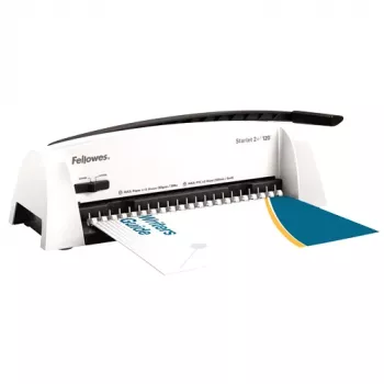 Fellowes Starlet 2+ Plastic Comb Binding Machine, White, 12 Sheets Punch