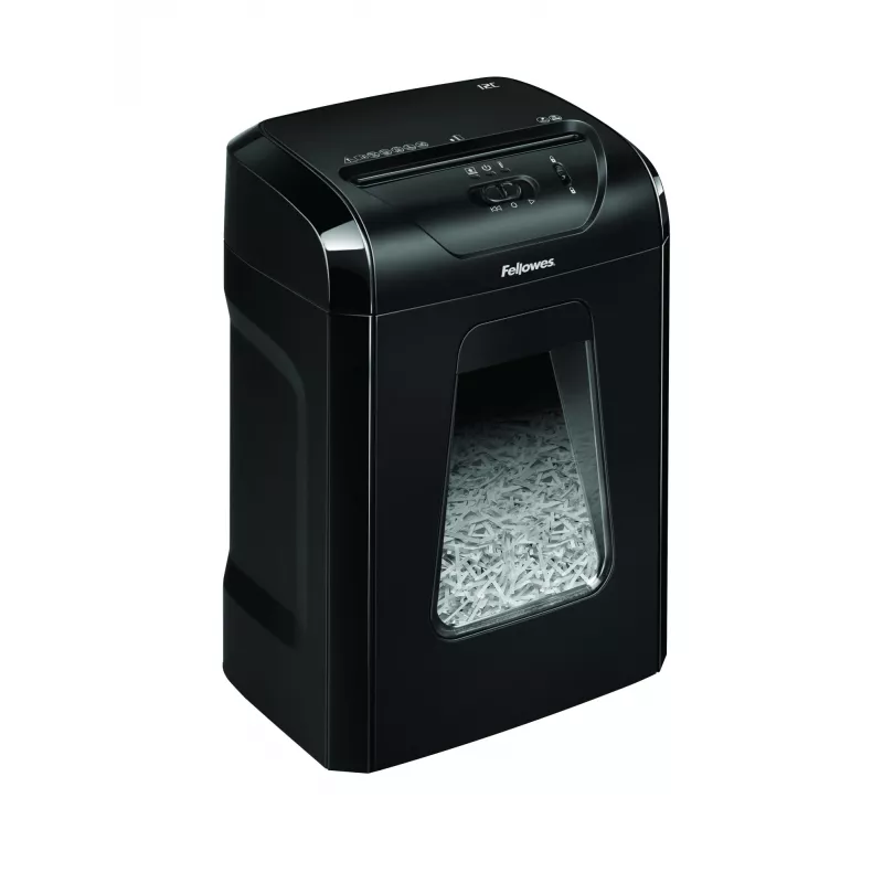 Fellowes Powershred 12C paper shredder Cross shredding 22.5 cm Black