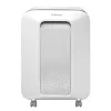 Fellowes Powershred LX201 Micro-Cut Shredder white, Micro-cut shredding, 23 cm, 2 x 12 mm, 22 L, Touch, 4 wheel(s)