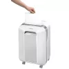 Fellowes Powershred LX201 Micro-Cut Shredder white, Micro-cut shredding, 23 cm, 2 x 12 mm, 22 L, Touch, 4 wheel(s)